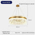 Gold Dia 80cm Crystal Ceiling Pendant Luxury Modest Crystal Chandelier Round Crystal Chandelier Chandelier by DSERS