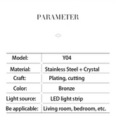 Gold Dia 80cm Crystal Ceiling Pendant Luxury Modest Crystal Chandelier Round Crystal Chandelier Chandelier by DSERS