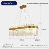 Gold Dia 80cm Crystal Ceiling Pendant Luxury Modest Crystal Chandelier Round Crystal Chandelier Chandelier by DSERS