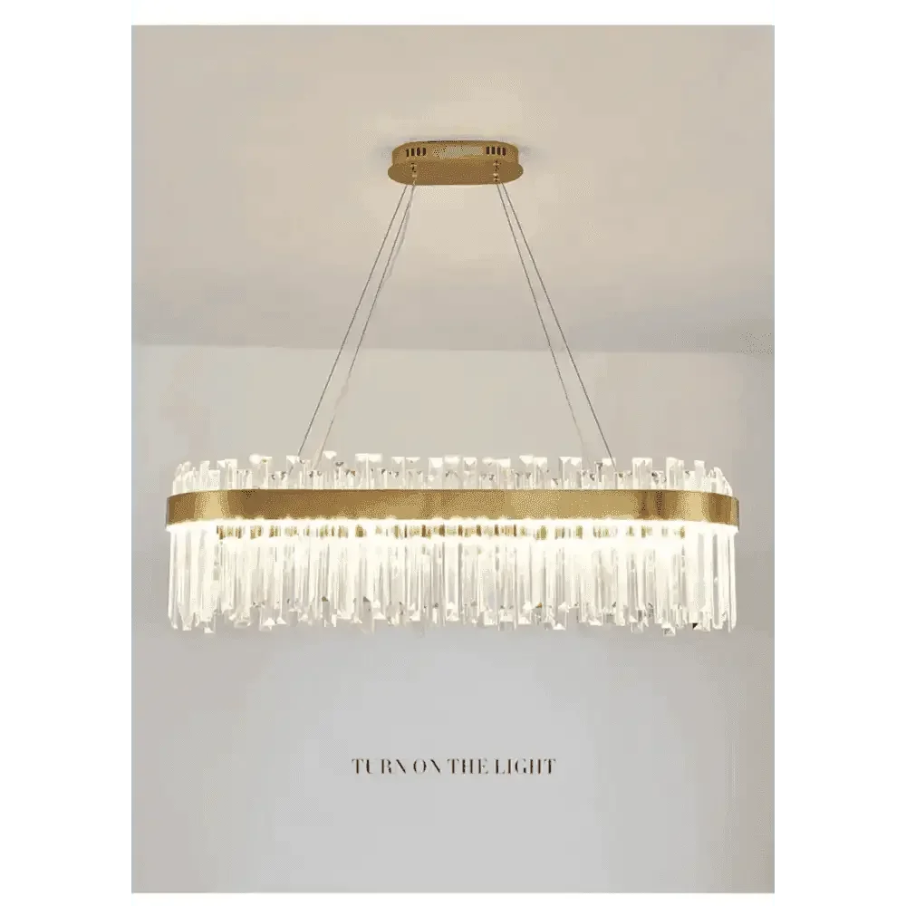 Gold Dia 80cm Crystal Ceiling Pendant Luxury Modest Crystal Chandelier Round Crystal Chandelier Chandelier by DSERS