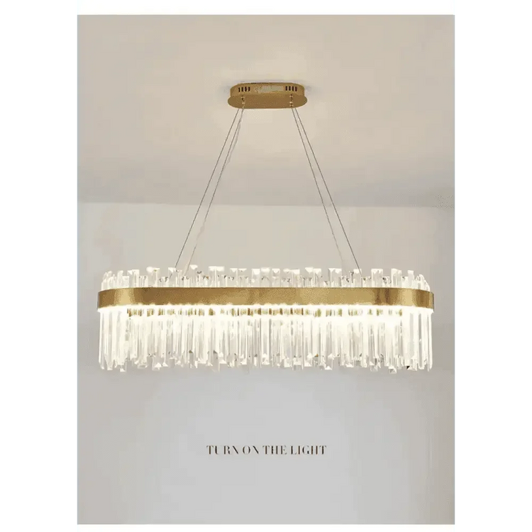 Gold Dia 80cm Crystal Ceiling Pendant Luxury Modest Crystal Chandelier Round Crystal Chandelier Chandelier by DSERS