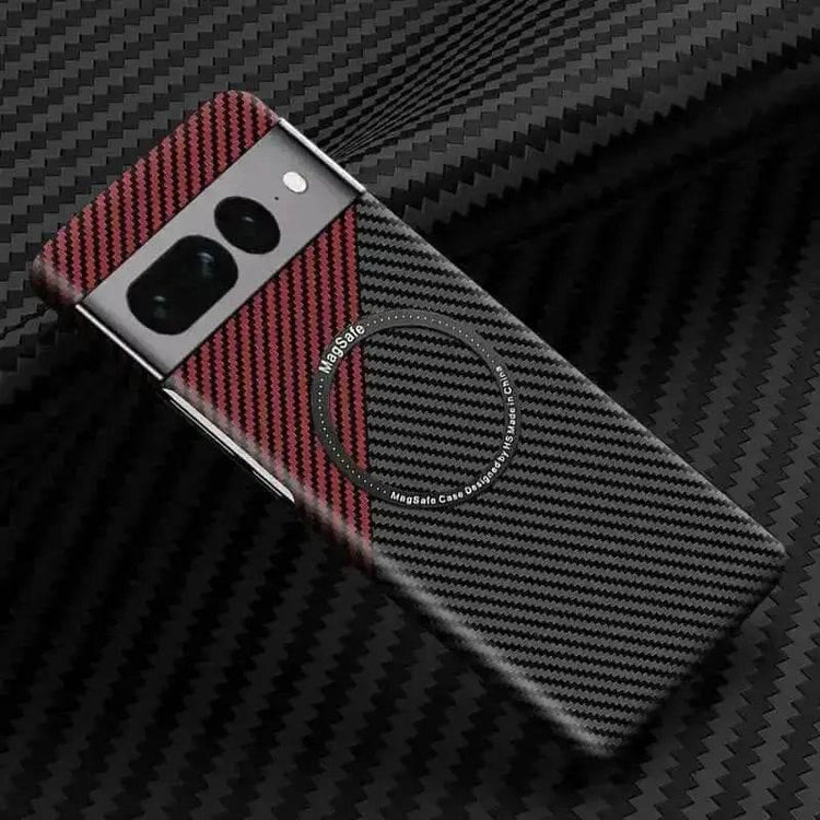MagSafe Carbon Fiber Phone Case for Google Pixel Cell Phones & Accessories > Cell Phone Accessories > Headsets by Eachan Store