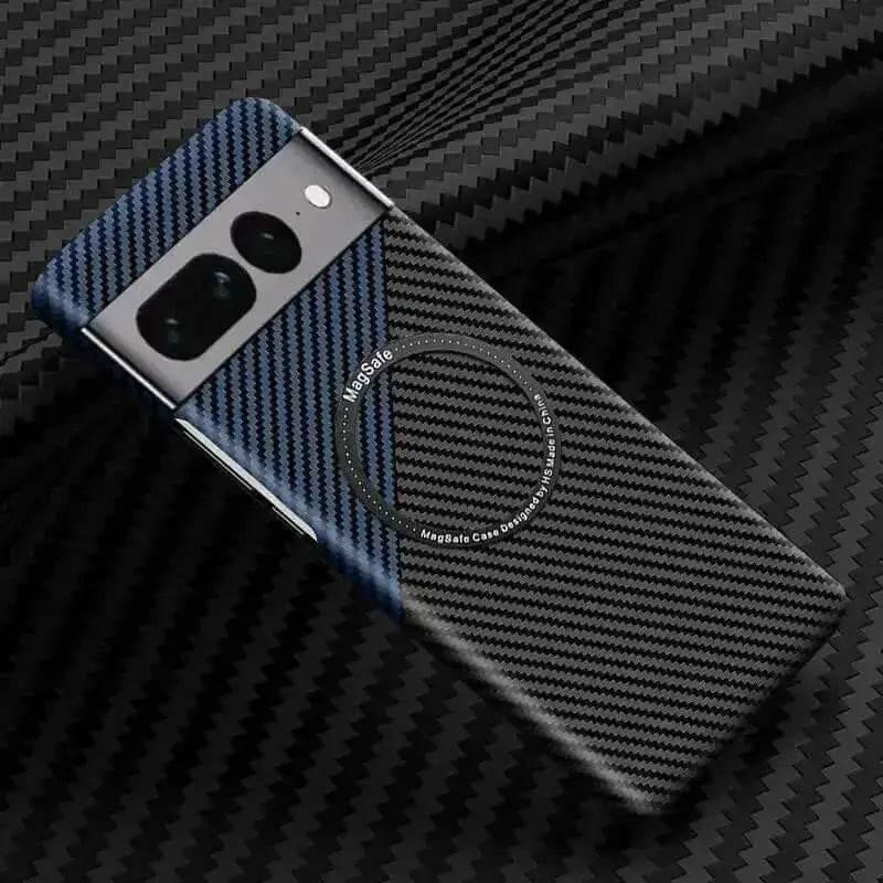 MagSafe Carbon Fiber Phone Case for Google Pixel Cell Phones & Accessories > Cell Phone Accessories > Headsets by Eachan Store