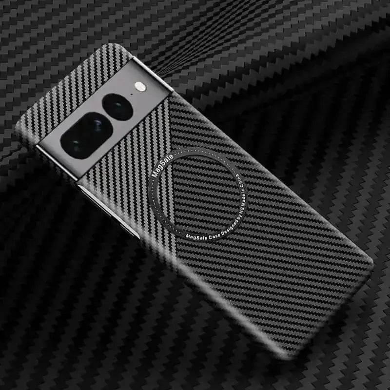 MagSafe Carbon Fiber Phone Case for Google Pixel Cell Phones & Accessories > Cell Phone Accessories > Headsets by Eachan Store