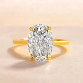 Radiant Cut Lab Moissanite Diamond Ring 100% Real 925 Rings by Dropshee
