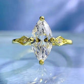Radiant Cut Lab Moissanite Diamond Ring 100% Real 925 Rings by Dropshee