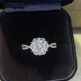 Princess Aisha 6 Claw 2 CT Moissanite Ring D Color VVS Diamond Certified Luxury Wedding Rings 925 Sterling Silver Jewelry Rings by Dropshee