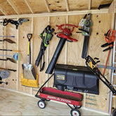 Max Shed Organization Kit – Yard Tool Rack & Garden Storage Solution Shed Organization by HangThis Up My Shed Organizing System
