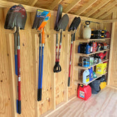 Max Shed Organization Kit – Yard Tool Rack & Garden Storage Solution Shed Organization by HangThis Up My Shed Organizing System
