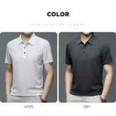 Mens Lop-Up Hollow Short-Sleeved Woven Shirts T-shirts by DSERS
