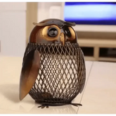 Metal Owl Shaped Piggy Bank Home Decoration Piggy Bank by CJ