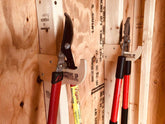 Miscellaneous Hook – Shed Tool Organizer for Yard Storage Shed Organization by HangThis Up My Shed Organizing System
