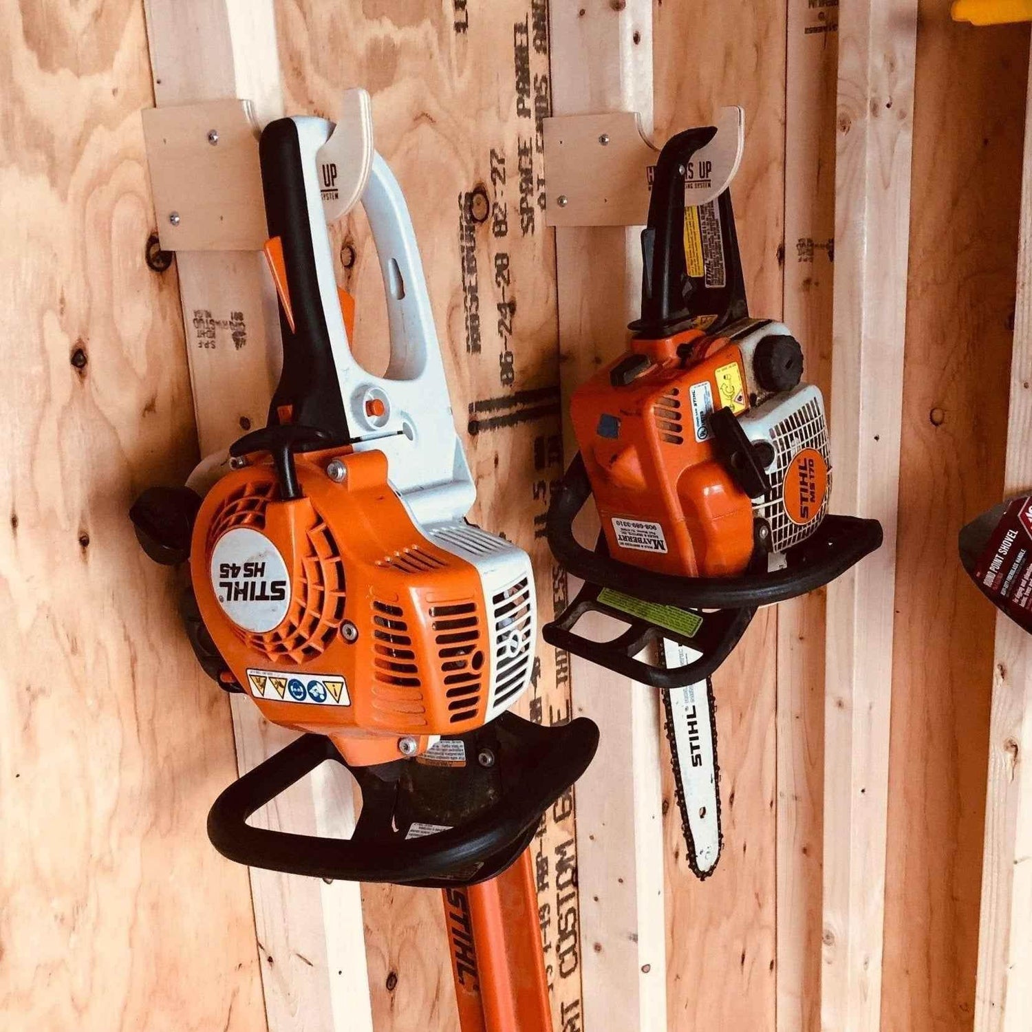 Miscellaneous Hook – Shed Tool Organizer for Yard Storage Shed Organization by HangThis Up My Shed Organizing System