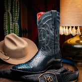 Missouri Black / Blue Boot by Marco Di Milano