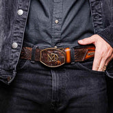 Montana Belt Aged Brown Belts by Marco Di Milano