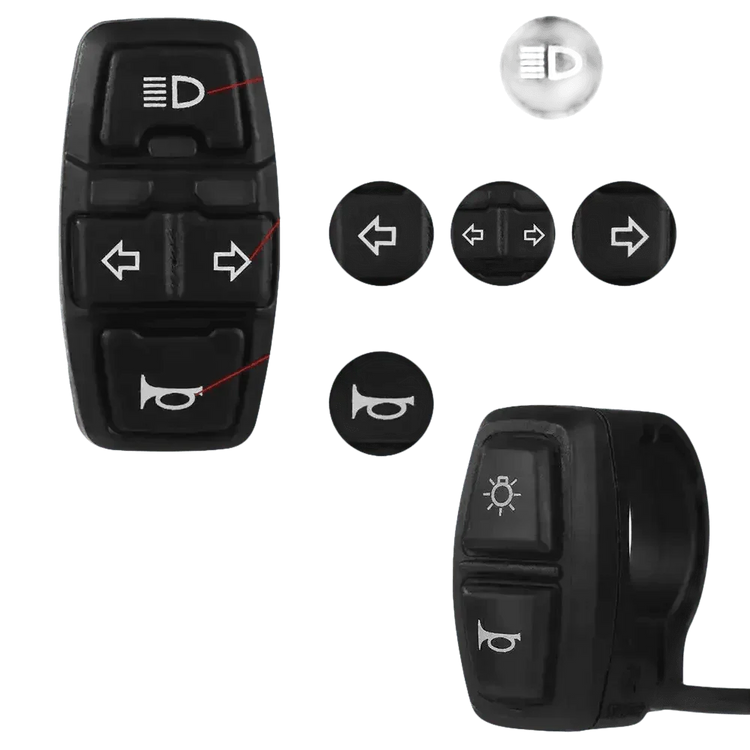 Motorcycle Handlebar Control Switches electric bike scooter Electric Bike Scooter Light Switch Electric Bike Scooter Light Switch by Shop1102926768 Store