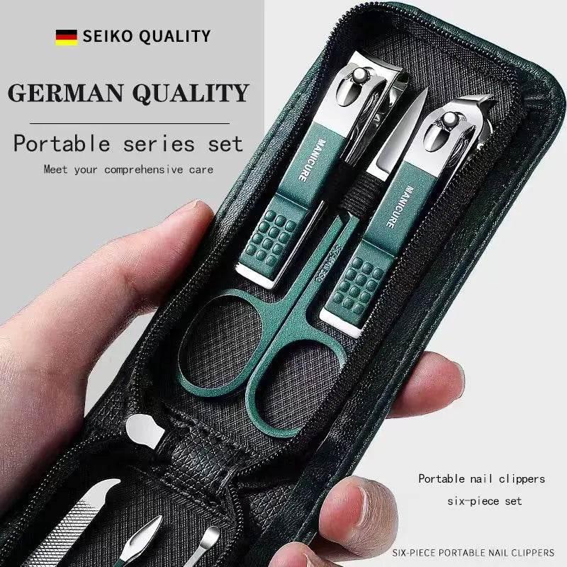 Nail Scissors Set Household High End Mens And Womens Special Nail Clippers Manicure Beauty Tools 6 Piece Portable Household Nail Scissors Set by Dropshee