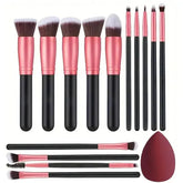 NEW 14PCS Makeup Brushes Set Soft Fluffy Foundation Blush Powder Eyeshadow Blending Female Cosmetics Beauty Tool 14PCS Makeup Brushes Set by Dropshee