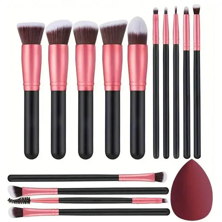 NEW 14PCS Makeup Brushes Set Soft Fluffy Foundation Blush Powder Eyeshadow Blending Female Cosmetics Beauty Tool 14PCS Makeup Brushes Set by Dropshee