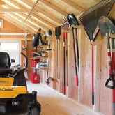 Complete Shed Organization Kit – Yard & Garden Tool Storage System Organizer for Shed Outdoor Storage by HangThis Up My Shed Organizing System