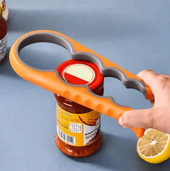 4-in-1 Anti Slip Can Bottle Opener Multi Tool Kitchen Gadget for Beverag Kitchenware by ALIEX