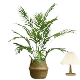 Palm Plant Table Lamp Home Garden Party Decor Artificial Flowers by Kmitang Official Store