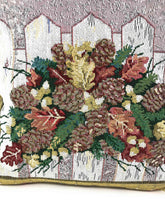 DaDa Bedding Set of 2-Pieces Festive Holiday Fiesta Floral Botanical Tapestry Throw Pillow Covers w/ Inserts - 18" x 18" Pillows by DaDalogy Bedding Collection