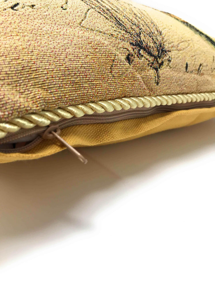 DaDa Bedding Set of 2-Pieces Dragonfly Dreams Nature Garden Tapestry Throw Pillow Covers w/ Inserts - 18" x 18" Pillows by DaDalogy Bedding Collection