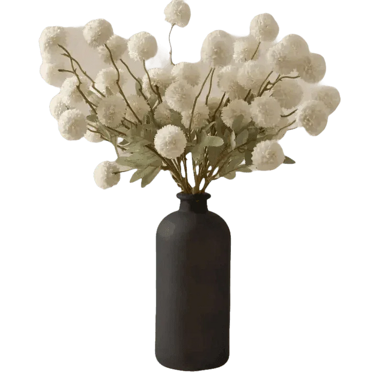 Pink and White Silk Kiku Flowers Bouquet Flower by Yajia Decorative Store