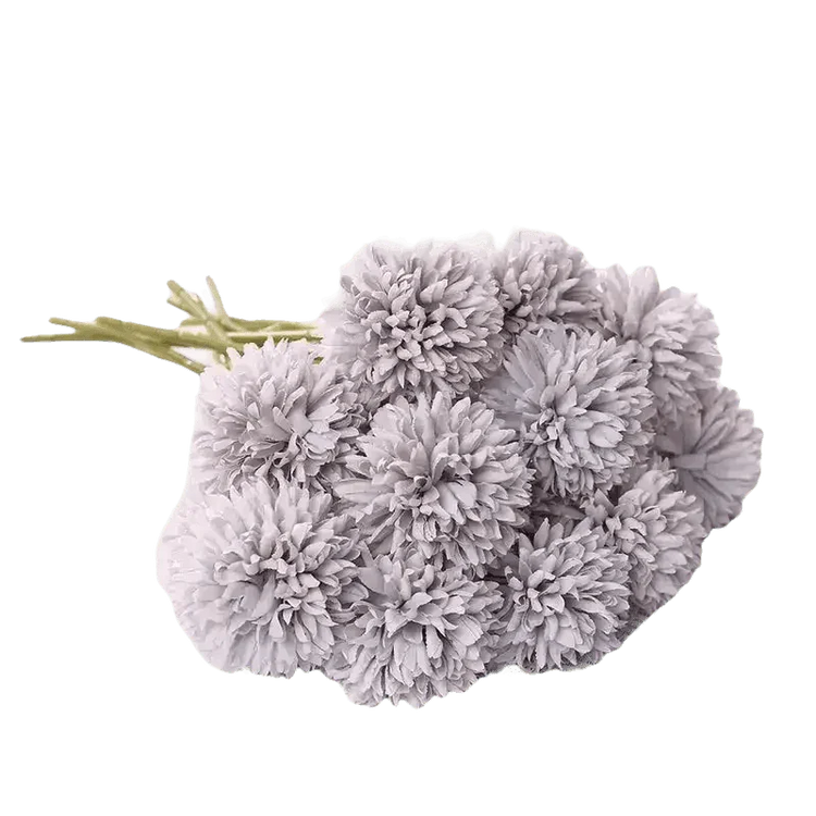 Pink and White Silk Kiku Flowers Bouquet Flower by Yajia Decorative Store