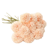 Pink and White Silk Kiku Flowers Bouquet Flower by Yajia Decorative Store