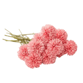 Pink and White Silk Kiku Flowers Bouquet Flower by Yajia Decorative Store