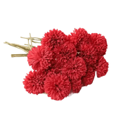 Pink and White Silk Kiku Flowers Bouquet Flower by Yajia Decorative Store
