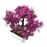 Pink Bonsai Small Tree Pot Artificial Plant fake trees by Wonderful Ween Store