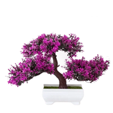 Pink Bonsai Small Tree Pot Artificial Plant fake trees by Wonderful Ween Store