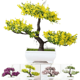 Pink Bonsai Small Tree Pot Artificial Plant fake trees by Wonderful Ween Store