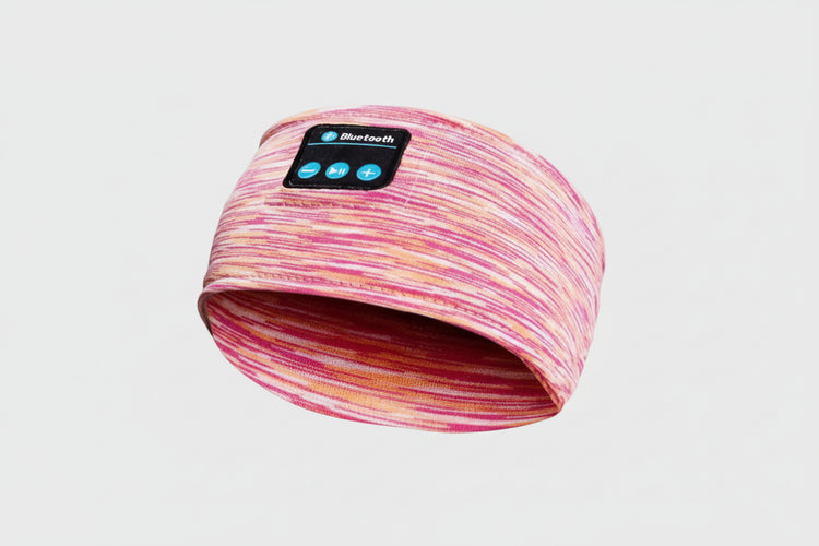 Pink Orange Bluetooth Running Headscarf Wireless Eye Mask, sleep mask headphones bluetooth Eye Mask by CJ