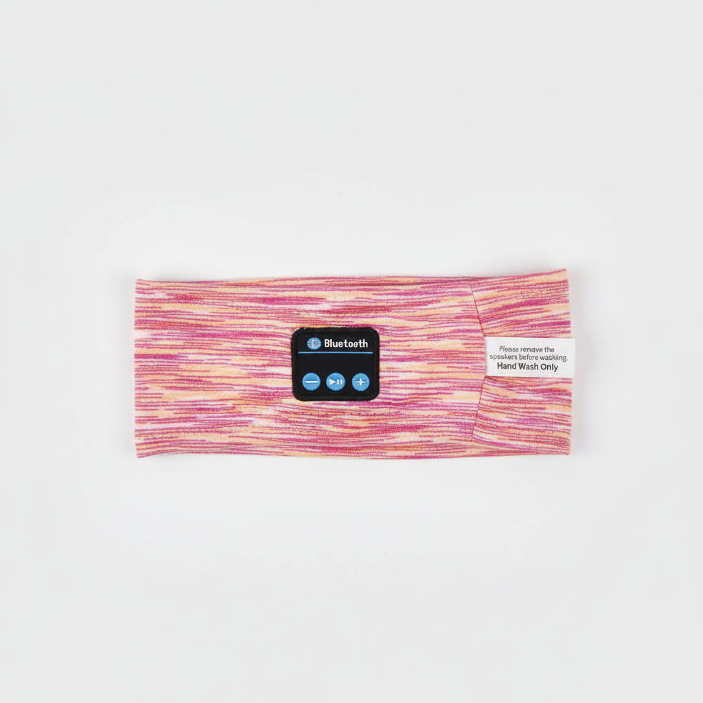 Pink Orange Bluetooth Running Headscarf Wireless Eye Mask, sleep mask headphones bluetooth Eye Mask by CJ