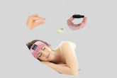 Pink Orange Bluetooth Running Headscarf Wireless Eye Mask, sleep mask headphones bluetooth Eye Mask by CJ
