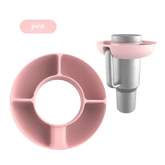 Pink Silicone Snack Bowl with Cup Holder snack bowl by Coldrain Tv Box Store