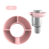 Pink Silicone Snack Bowl with Cup Holder snack bowl by Coldrain Tv Box Store