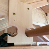 Pole Saw & Pool Skimmer Organizer – Shed Storage Hook for Long Tools Shed Organization by HangThis Up My Shed Organizing System