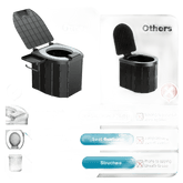 Portable Folding Toilet with Dispenser and Phone Holder portable toilet by TianZe Store Store