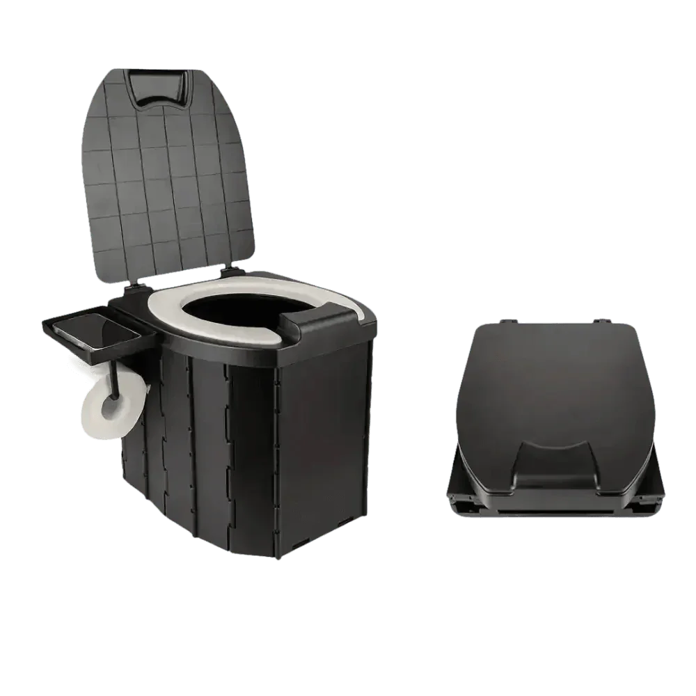 Portable Folding Toilet with Dispenser and Phone Holder portable toilet by TianZe Store Store