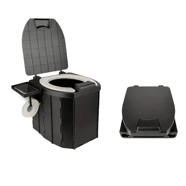 Portable Folding Toilet with Dispenser and Phone Holder portable toilet by TianZe Store Store