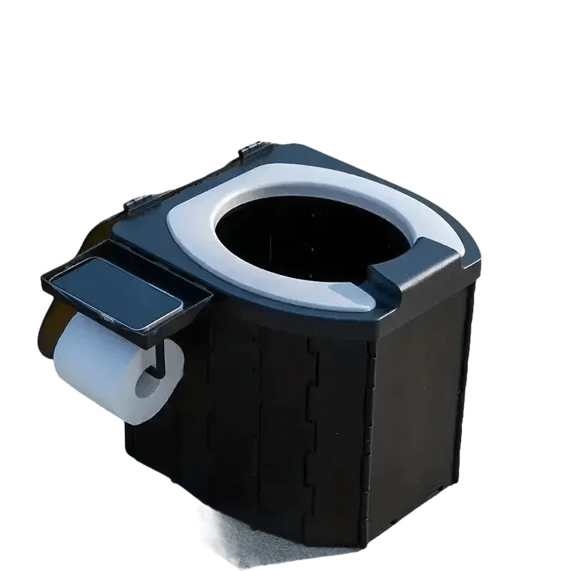 Portable Folding Toilet with Dispenser and Phone Holder portable toilet by TianZe Store Store