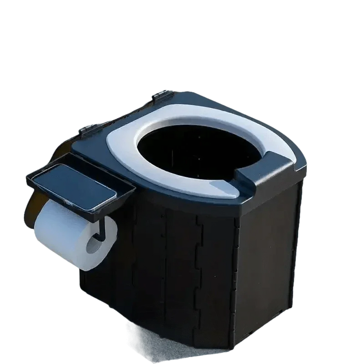 Portable Folding Toilet with Dispenser and Phone Holder portable toilet by TianZe Store Store