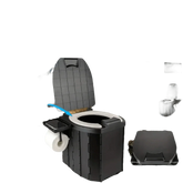 Portable Folding Toilet with Dispenser and Phone Holder portable toilet by TianZe Store Store