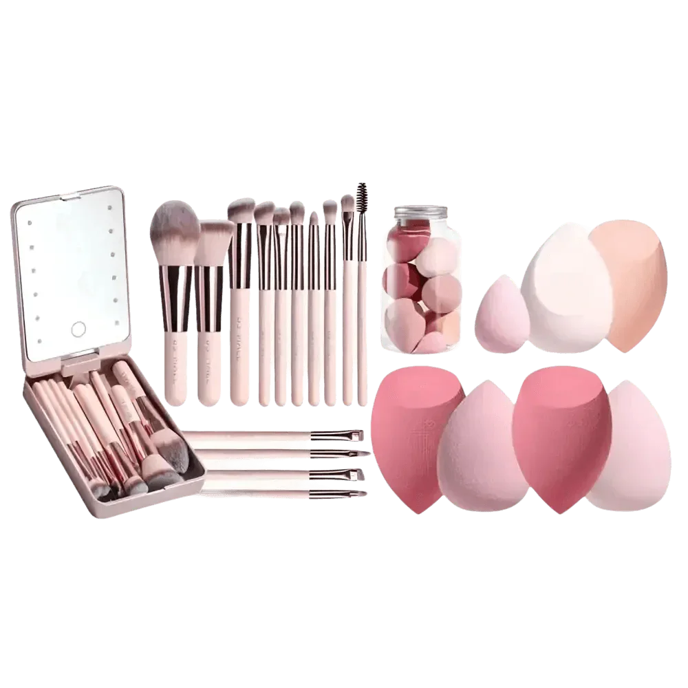 Portable LED Mirror Travel Makeup Box Makeup by DSERS