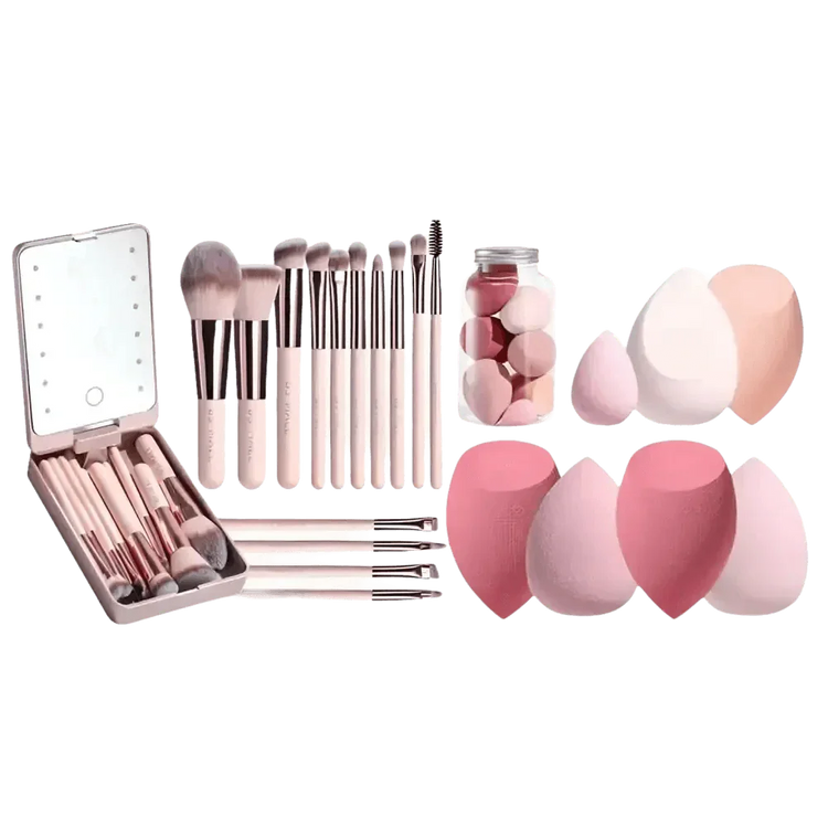 Portable LED Mirror Travel Makeup Box Makeup by DSERS